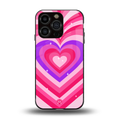 y2k pink hearts berrybomb edition back phone cover | glass case for iphone 15 pro
