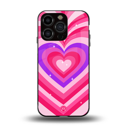 y2k pink hearts berrybomb edition back phone cover | glass case for iphone 15 pro