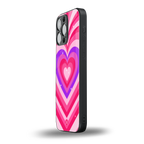 y2k pink hearts berrybomb edition back phone cover | glass case for iphone 16 pro max