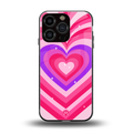y2k pink hearts berrybomb edition back phone cover | glass case for iphone 16 pro