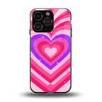 y2k pink hearts berrybomb edition back phone cover | glass case for iphone 16 pro