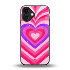 y2k pink hearts berrybomb edition back phone cover | glass case for iphone 16