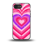 y2k pink hearts berrybomb edition back phone cover | glass case for iphone 16e