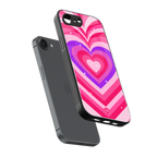 y2k pink hearts berrybomb edition back phone cover | glass case for iphone 16e
