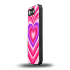 y2k pink hearts berrybomb edition back phone cover | glass case for iphone 16e