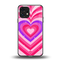 y2k pink hearts berrybomb edition back phone cover | glass case for nothing phone 1