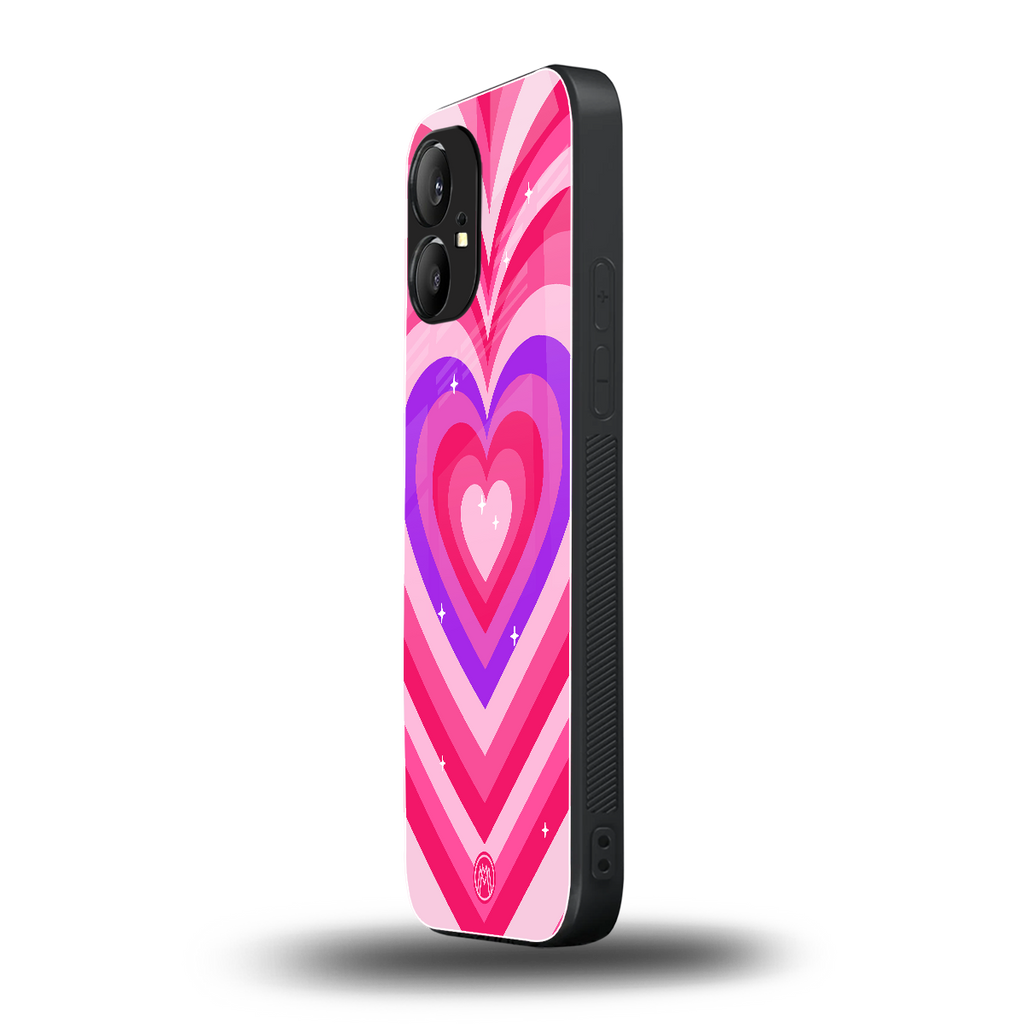 y2k pink hearts berrybomb edition back phone cover | glass case for nothing phone 1