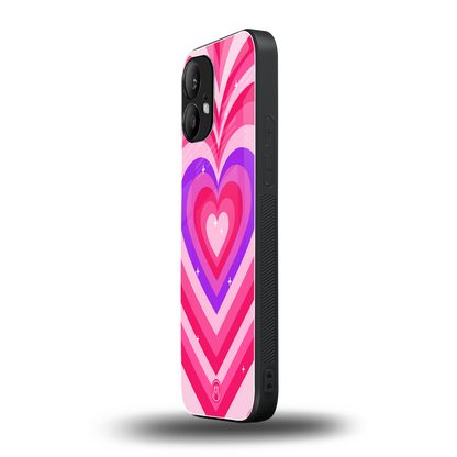 y2k pink hearts berrybomb edition back phone cover | glass case for nothing phone 2
