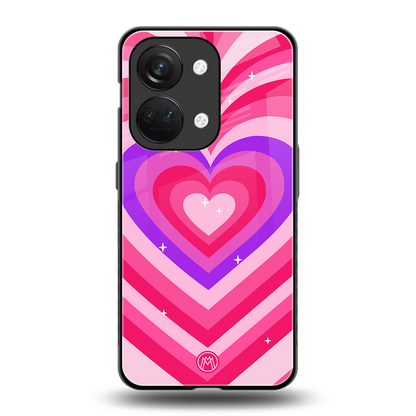 y2k pink hearts berrybomb edition back phone cover | glass case for oneplus nord 3