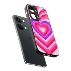 y2k pink hearts berrybomb edition back phone cover | glass case for oneplus nord 3