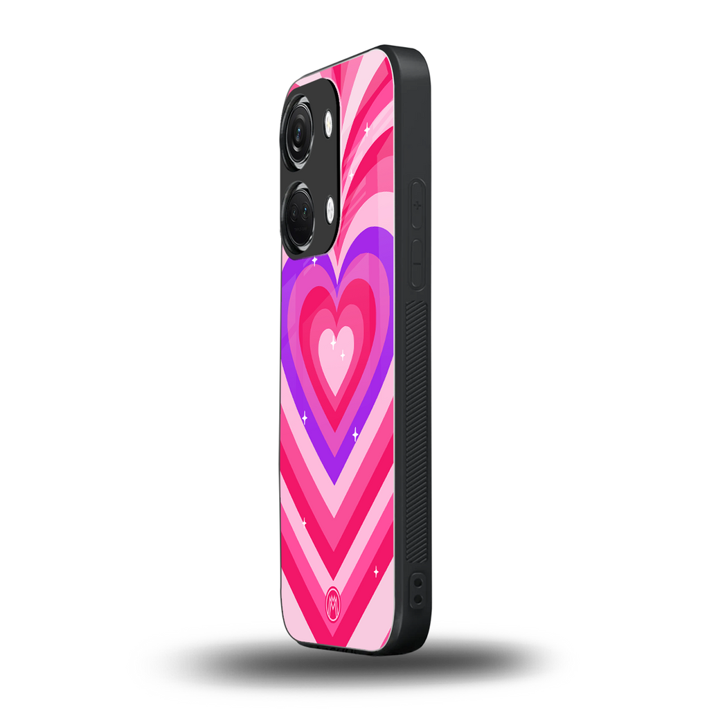 y2k pink hearts berrybomb edition back phone cover | glass case for oneplus nord 3