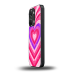 y2k pink hearts berrybomb edition back phone cover | glass case for oneplus nord 3