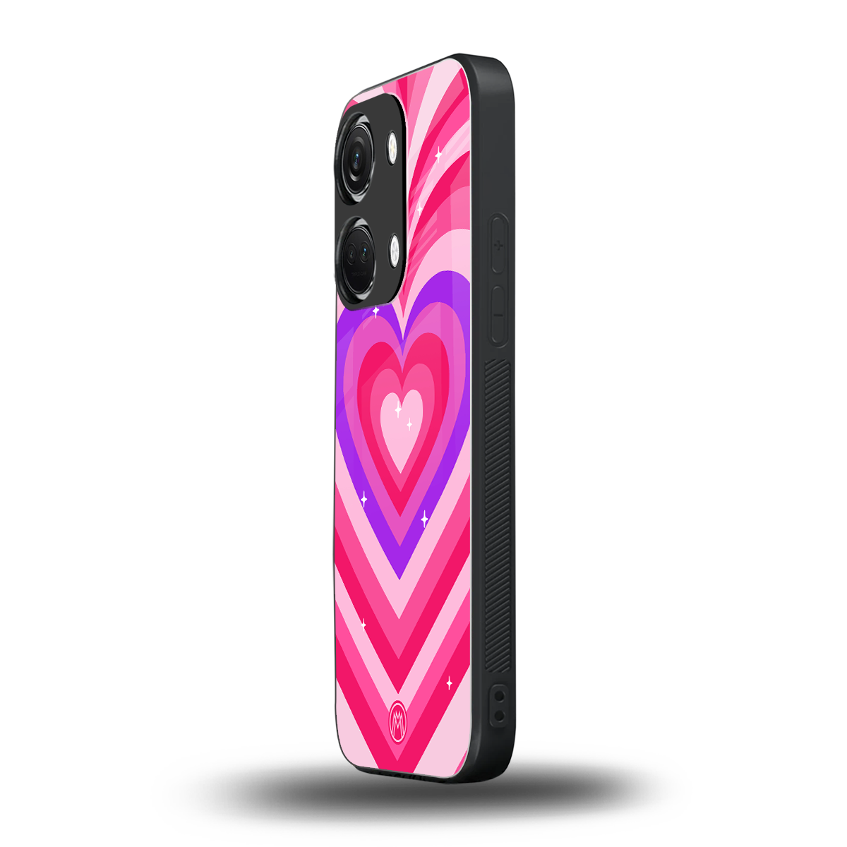 y2k pink hearts berrybomb edition back phone cover | glass case for oneplus nord 3