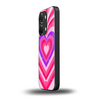 y2k pink hearts berrybomb edition back phone cover | glass case for oneplus nord 3