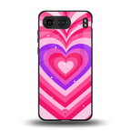 y2k pink hearts berrybomb edition back phone cover | glass case for oneplus nord 4