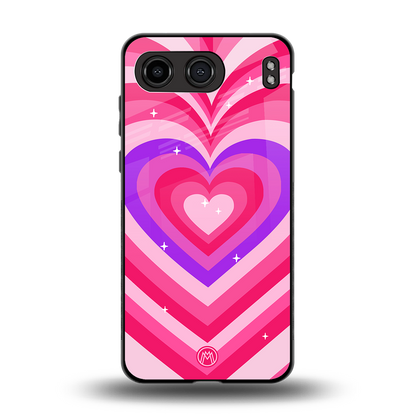 y2k pink hearts berrybomb edition back phone cover | glass case for oneplus nord 4