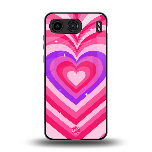 y2k pink hearts berrybomb edition back phone cover | glass case for oneplus nord 4