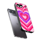 y2k pink hearts berrybomb edition back phone cover | glass case for oneplus nord 4