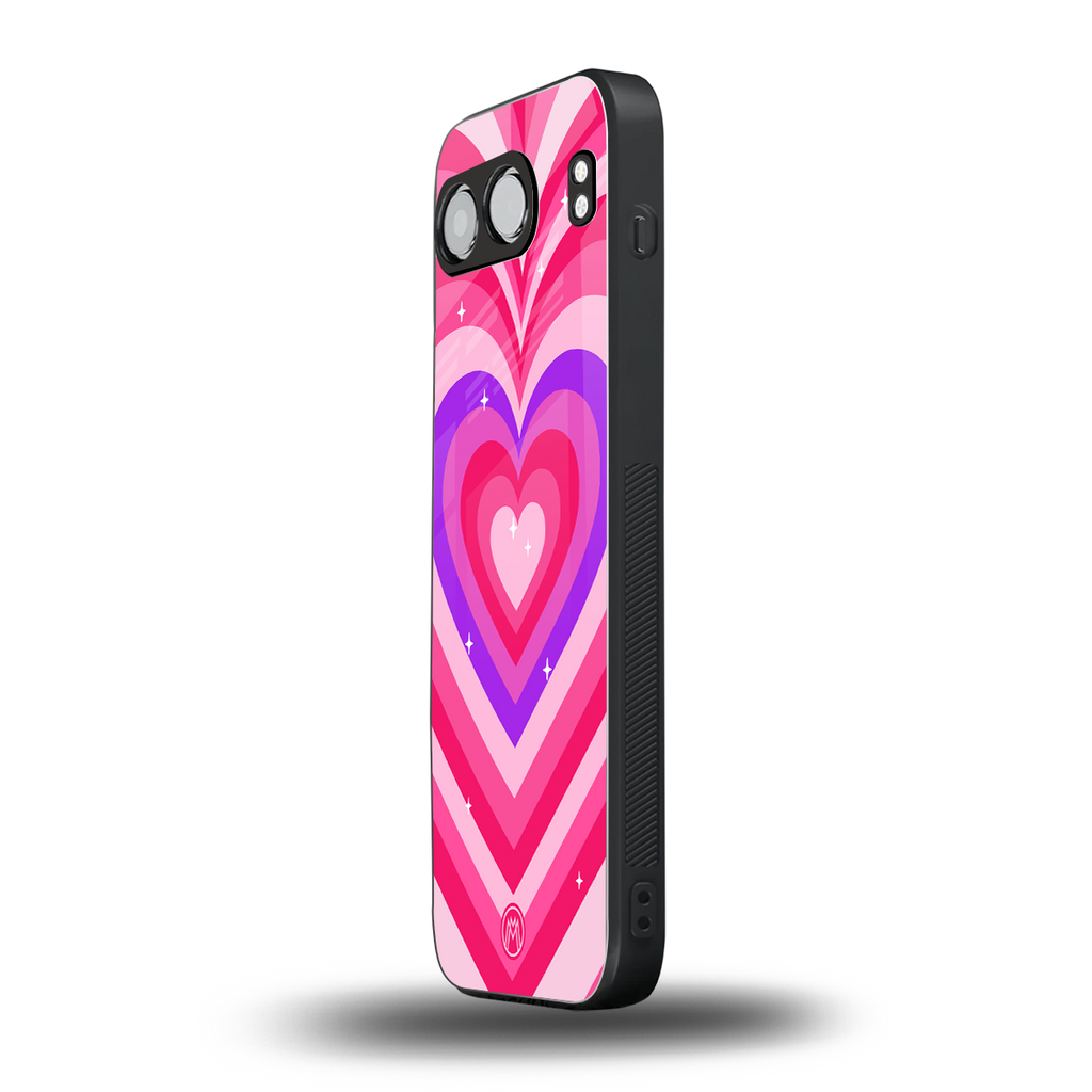 y2k pink hearts berrybomb edition back phone cover | glass case for oneplus nord 4