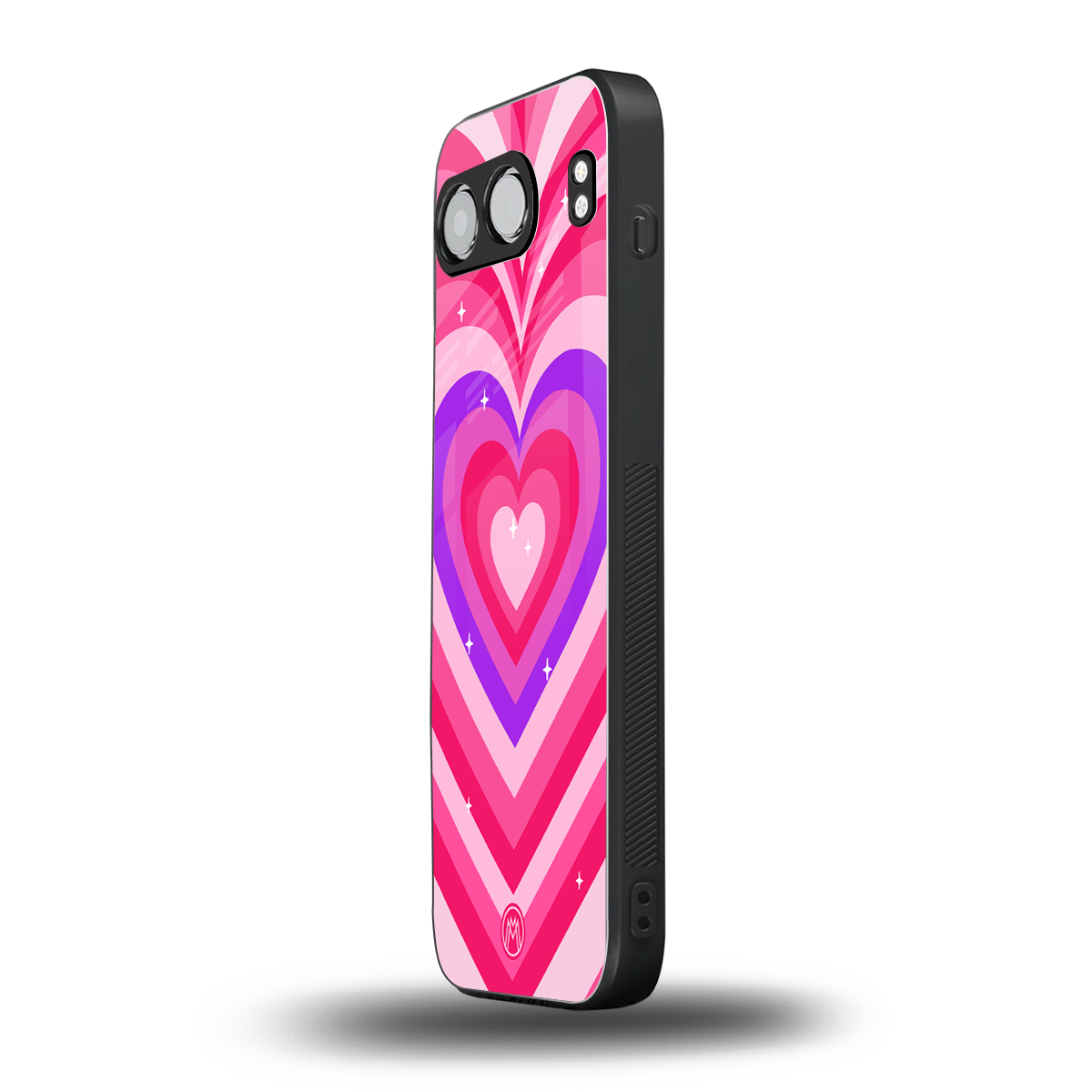 y2k pink hearts berrybomb edition back phone cover | glass case for oneplus nord 4