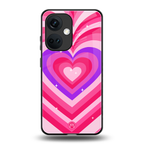 y2k pink hearts berrybomb edition back phone cover | glass case for oneplus nord ce 3