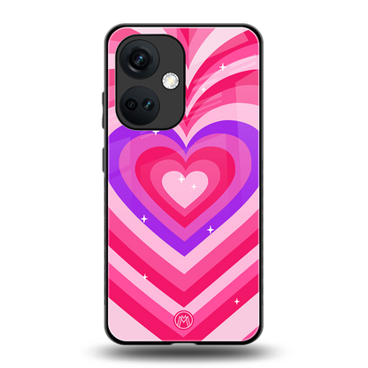 y2k pink hearts berrybomb edition back phone cover | glass case for oneplus nord ce 3