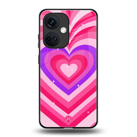y2k pink hearts berrybomb edition back phone cover | glass case for oneplus nord ce 3