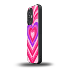 y2k pink hearts berrybomb edition back phone cover | glass case for oneplus nord ce 3
