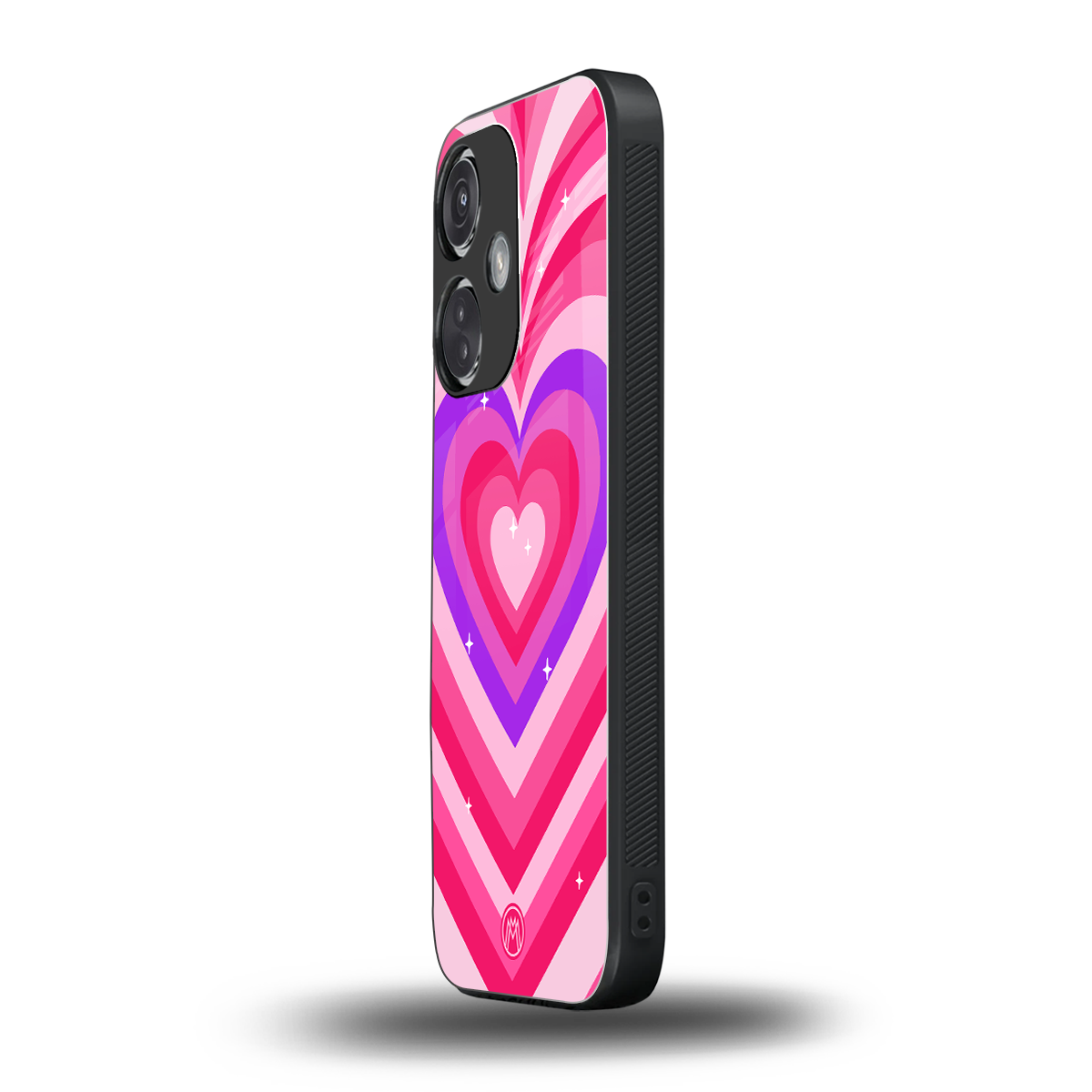 y2k pink hearts berrybomb edition back phone cover | glass case for oneplus nord ce 3