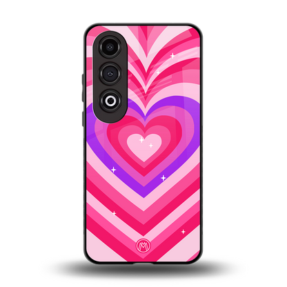 y2k pink hearts berrybomb edition back phone cover | glass case for oneplus nord ce 4