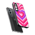 y2k pink hearts berrybomb edition back phone cover | glass case for oneplus nord ce 4