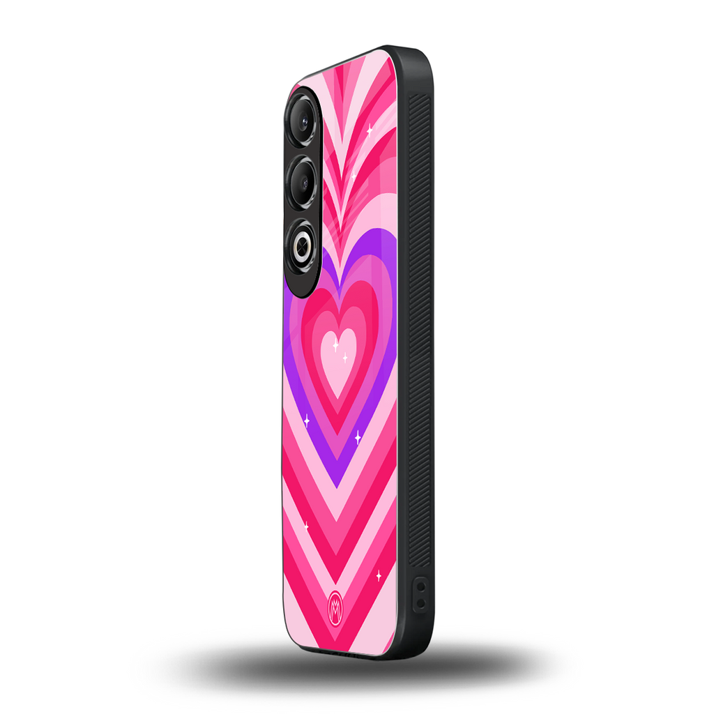 y2k pink hearts berrybomb edition back phone cover | glass case for oneplus nord ce 4