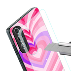 y2k pink hearts berrybomb edition back phone cover | glass case for oneplus nord ce 4