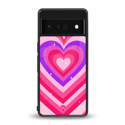 y2k pink hearts berrybomb edition back phone cover | glass case for google pixel 6 pro