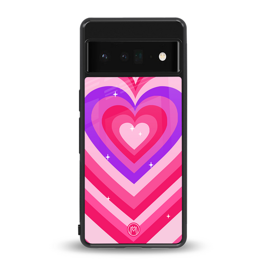 y2k pink hearts berrybomb edition back phone cover | glass case for google pixel 6 pro