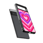 y2k pink hearts berrybomb edition back phone cover | glass case for google pixel 6 pro