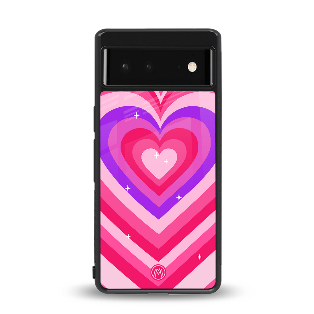 y2k pink hearts berrybomb edition back phone cover | glass case for Google Pixel 6A