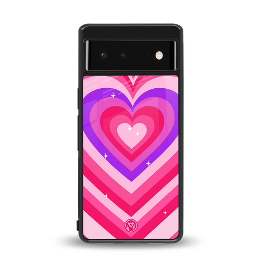 y2k pink hearts berrybomb edition back phone cover | glass case for Google Pixel 6A