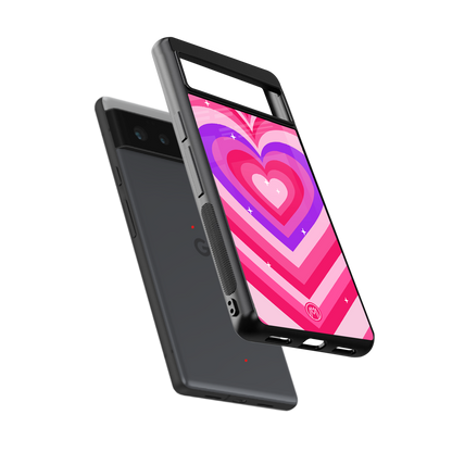 y2k pink hearts berrybomb edition back phone cover | glass case for Google Pixel 6A