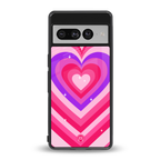 y2k pink hearts berrybomb edition back phone cover | glass case for google pixel 7 pro