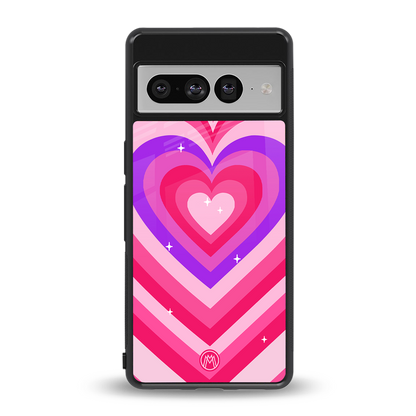 y2k pink hearts berrybomb edition back phone cover | glass case for google pixel 7 pro