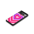 y2k pink hearts berrybomb edition back phone cover | glass case for google pixel 7 pro