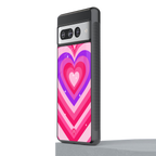 y2k pink hearts berrybomb edition back phone cover | glass case for google pixel 7 pro