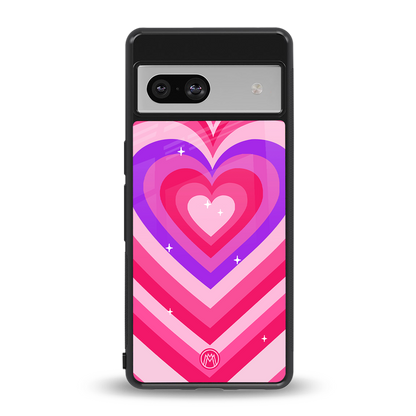 y2k pink hearts berrybomb edition back phone cover | glass case for Google Pixel 7