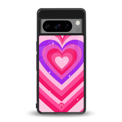 y2k pink hearts berrybomb edition back phone cover | glass case for google pixel 8 pro