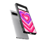 y2k pink hearts berrybomb edition back phone cover | glass case for google pixel 8 pro