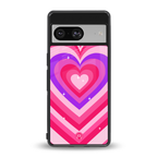 y2k pink hearts berrybomb edition back phone cover | glass case for Google Pixel 8
