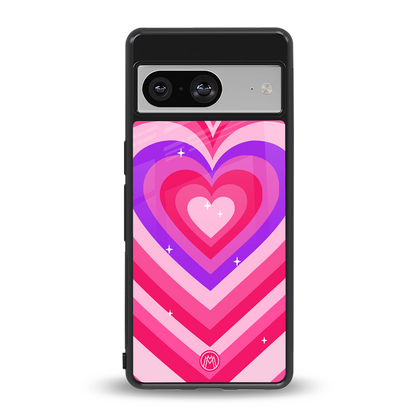 y2k pink hearts berrybomb edition back phone cover | glass case for Google Pixel 8