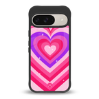 y2k pink hearts berrybomb edition back phone cover | glass case for google pixel 9