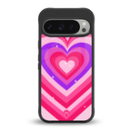 y2k pink hearts berrybomb edition back phone cover | glass case for google pixel 9 pro